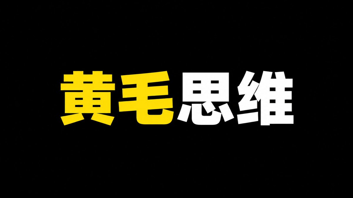 请严肃学习黄毛思维🙏