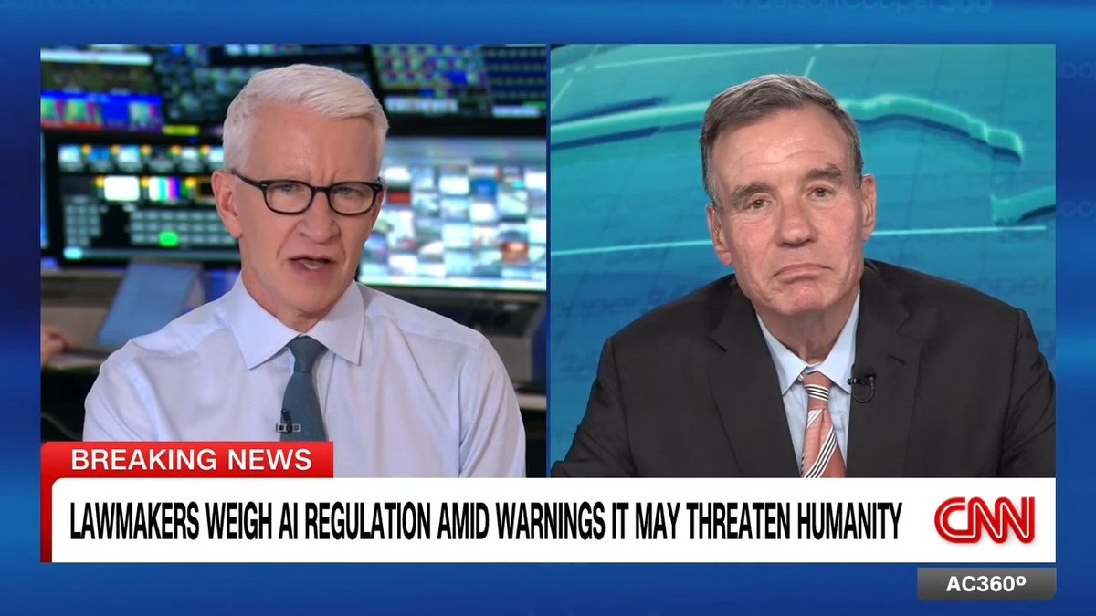 Sen. Mark Warner, the top Democrat on the Senate Intelligence Committee, has proposed comprehensive legislation to put guardrails on artificial intelligence. Warner warns, "if we don't, we will look back and say, 'what in the hell were you guys doing'?"