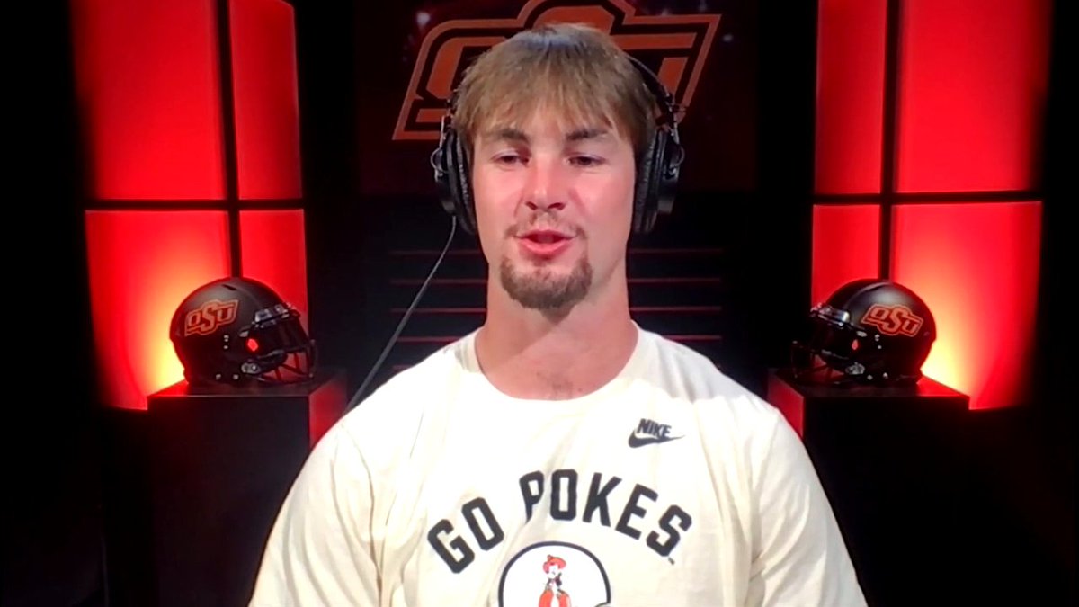 "I'm proud of our guys coming back and putting on a show against Oregon." Oklahoma State QB Drew Mestemaker joins SportsCenter to discuss the Cowboys' upset over Oregon 🤠