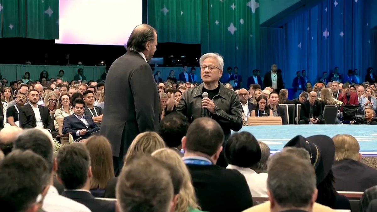 Anthropic CEO Dario Amodei repeated his call to slow AI development at a San Francisco tech conference, urging safety investment and global standards, as Nvidia's Jensen Huang said firms must pause unsafe products till they know how to control it