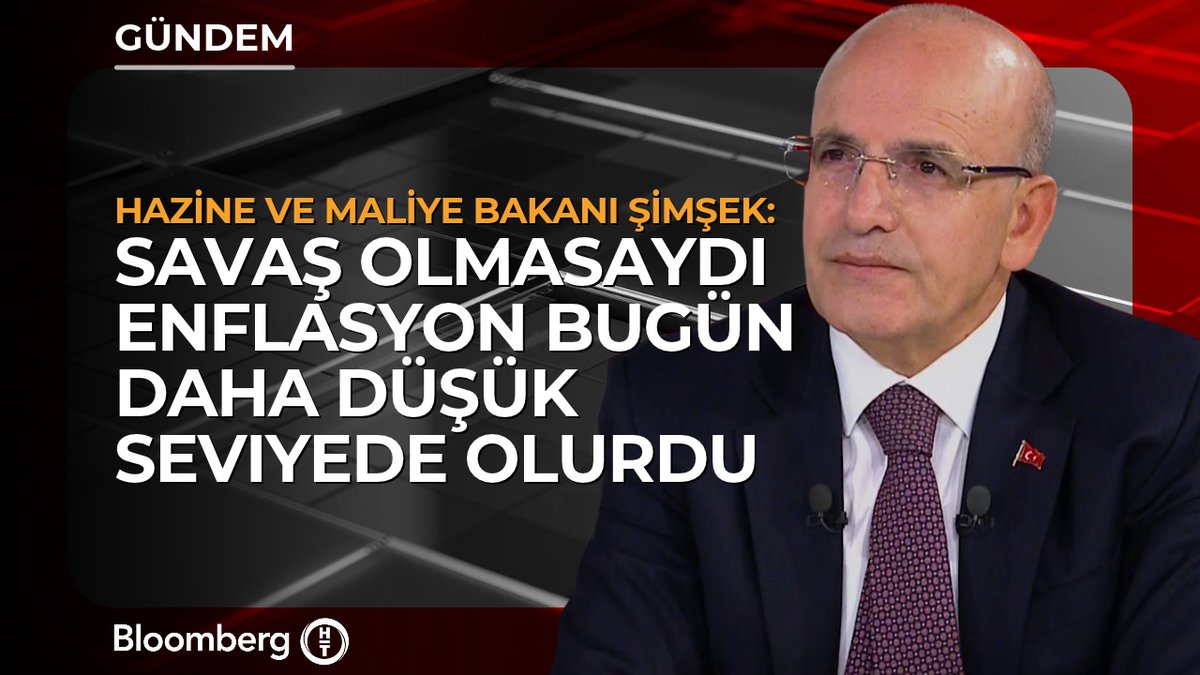 Hazine ve Maliye Bakanı Mehmet Şimşek: 📍Dezenflasyon arzuladığımız hızda değil, bu dönemde dış faktörler ön planda. Savaş olmasaydı enflasyon bugün en az 7 puan daha düşük seviyede olurdu 📍Bir enerji şoku var. Dünyada dolar bazında mazot %97, doğalgaz fiyatları %160 yukarıda