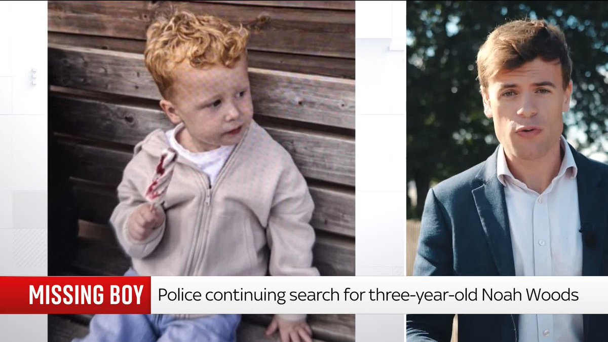 Police are continuing the search for a missing three-year-old boy in Suffolk. Noah Woods was last seen at a playground at 3 pm yesterday. Our correspondent Barnaby Papadopulos reports on the latest. ๐บ Sky 501, Virgin 602, Freeview 233 and YouTube