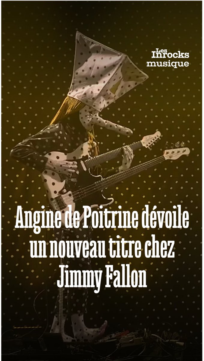 Le groupe dont chaque titre vaut triple au Scrabble est de retour ! Pour sa toute première apparition à la télévision américaine, Angine de Poitrine a profité de son passage chez Jimmy Fallon pour dévoiler "Zugzegk", son tout nouveau morceau. Et si les costumes du groupe québécois peuvent laisser penser qu’on est face à une immense blague, il suffit de regarder ces cinq minutes de live pour comprendre que derrière l’absurde se cachent surtout des musiciens redoutablement précis. 🎤 @anginedepoitrine
