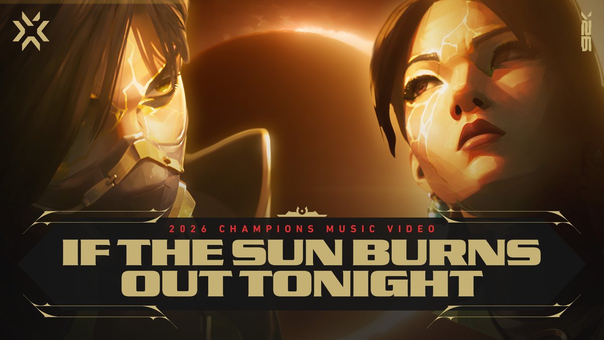 Your #VALORANTChampions 2026 Anthem and music video is here. Listen to “IF THE SUN BURNS OUT TONIGHT” ft. Grabbitz, Oli Sykes, &amp; Courtney LaPlante. At the end of the world, when the void calls your name, will you FRAG or DIE??