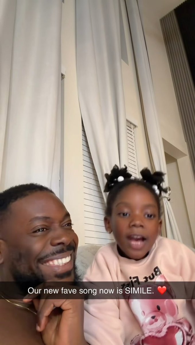 🚨Adekunle Gold &amp; his daughter singing along to “Simile” together is too cute 🥹❤️