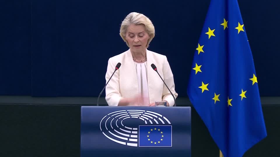 European Commission President Ursula von der Leyen called for Canada to become the first associate member of the EU, outlining plans for closer economic, tech and defense cooperation