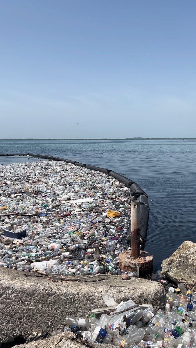 Dirty river in... clean river out. 📍 Interceptor 011, Kingston, Jamaica
