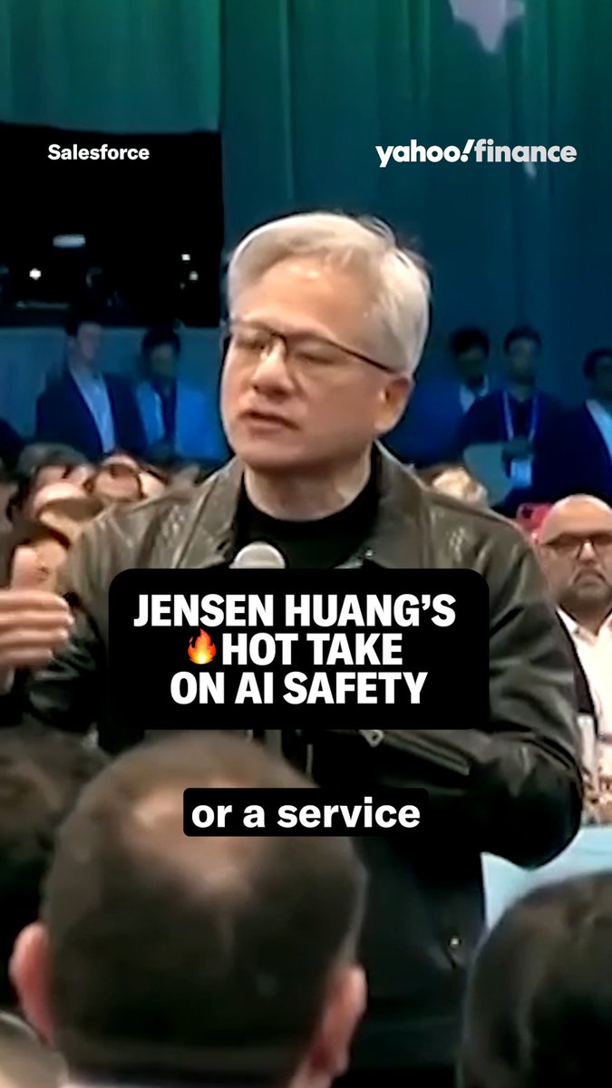 .Jensen Huang thinks "we don't need any new AI laws." Do you agree? 🤔