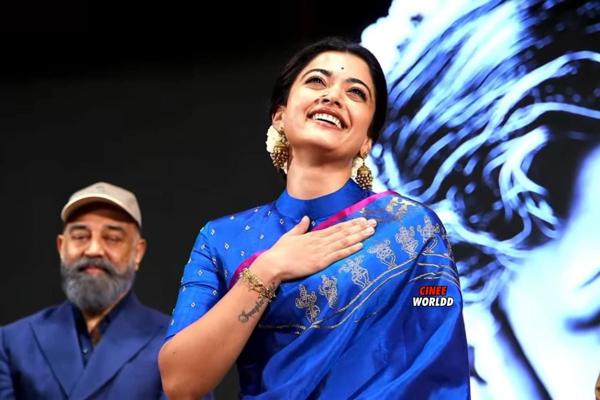 #KamalHaasan officially launched the #MSBiopic with a Clap, starring Rashmika ♥️✨