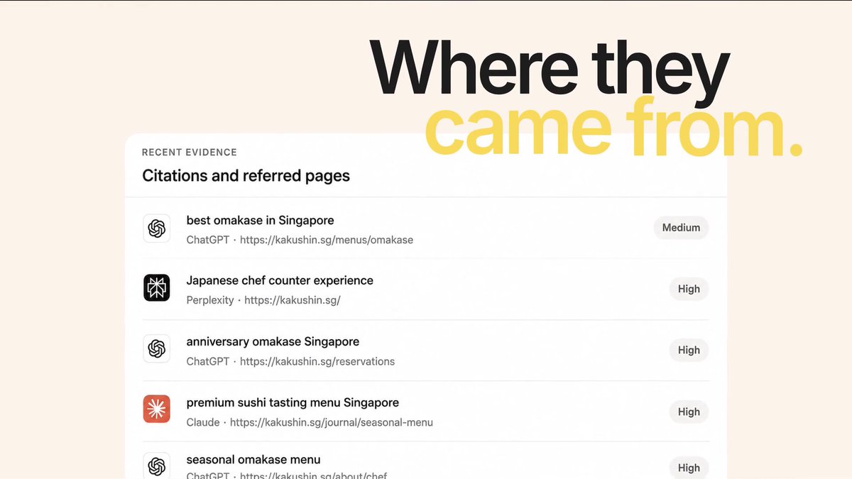 Today we’re introducing PostHog for AI search. Meet Tracky. See which AI platforms send visitors to your site, where they land, and which crawlers request your pages. A closer look 🧵