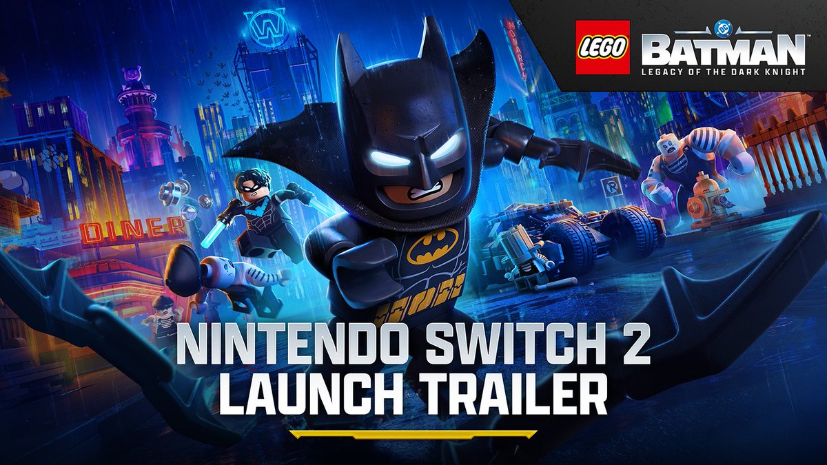 Build The Legacy, wherever you go! LEGOĀ® Batmanā¢: Legacy of the Dark Knight arrives on the Nintendo Switch⢠2 September 18. #LEGOBatmanGame