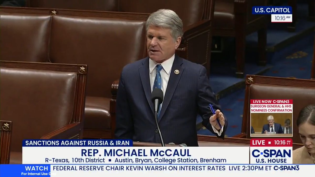 A vote for the Lindsey O. Graham Sanctioning Russia and Iran Act is a vote for Ukraine and for the free world. A vote against it is a vote for Putin and his unholy alliance. Watch my full closing remarks on the House floor. ⬇️