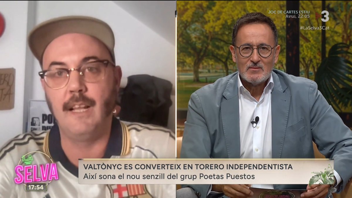 🟢 "Hi ha paral·lelismes amb Valtònyc" Pablo Espadas, autor de la cançó “Torero independentista” del grup Poetas Puestos amb un videoclip protagonitzat pel raper Valtònyc. #LaSelva3Cat ▶