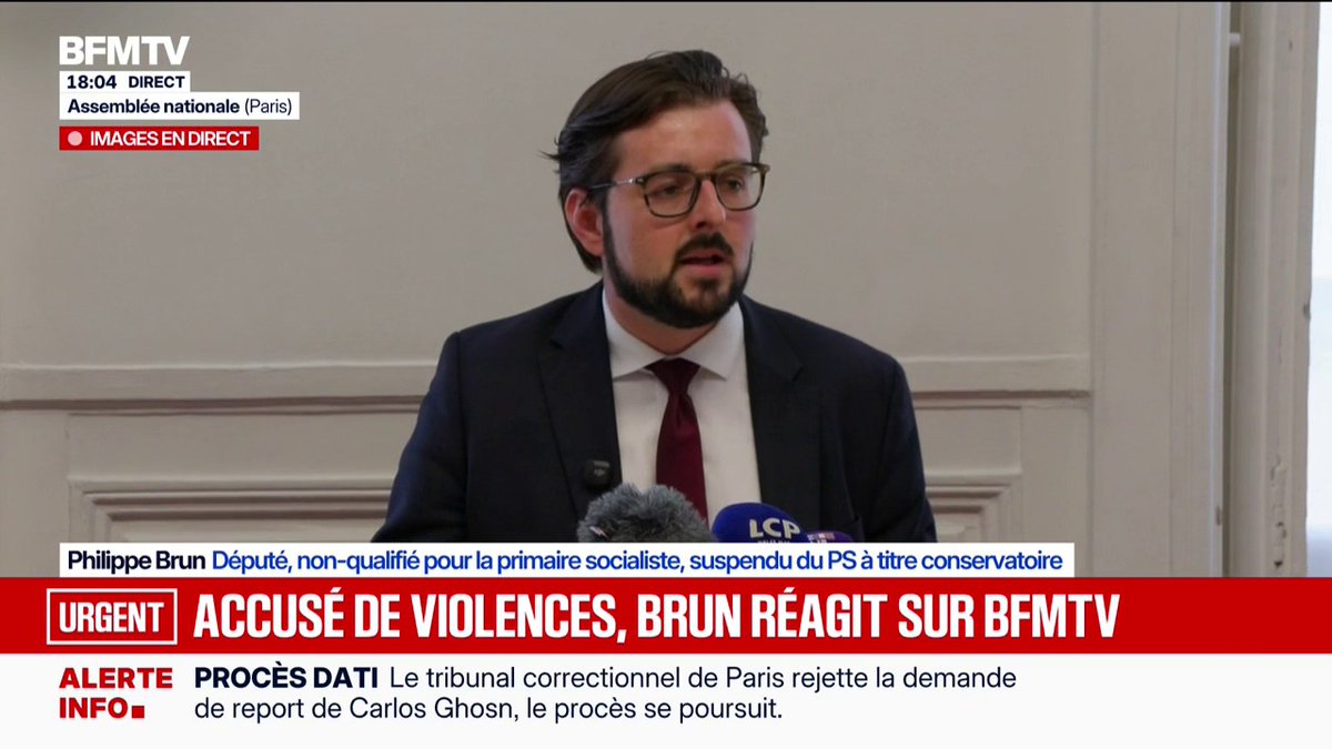 Philippe Brun écarté de la primaire PS: "Je ne connais pas les faits", assure le député accusé de violences