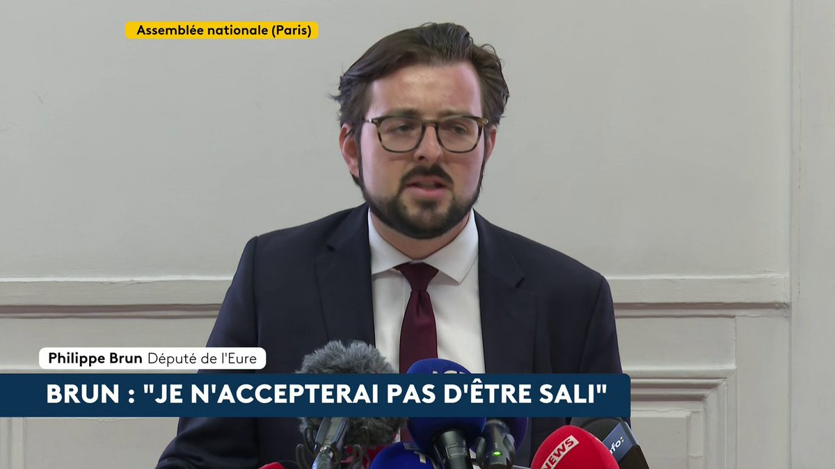 🔴 🗣️ "Du jamais vu dans l'histoire d'un parti politique démocratique." Philippe Brun, suspendu du PS après des "accusations de violences", dénonce une instrumentalisation pour le "tuer politiquement". #AvantLe20h #canal16
