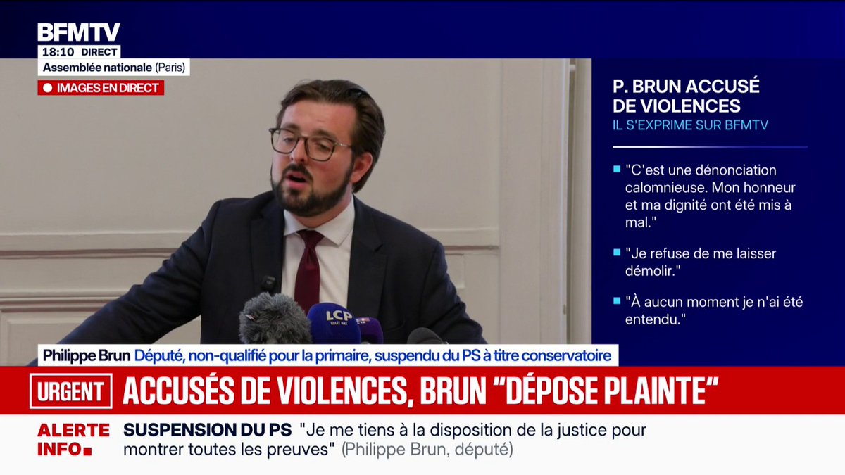 "Je ne sais même pas de quoi je suis accusé", affirme Philippe Brun écarté de la primaire PS