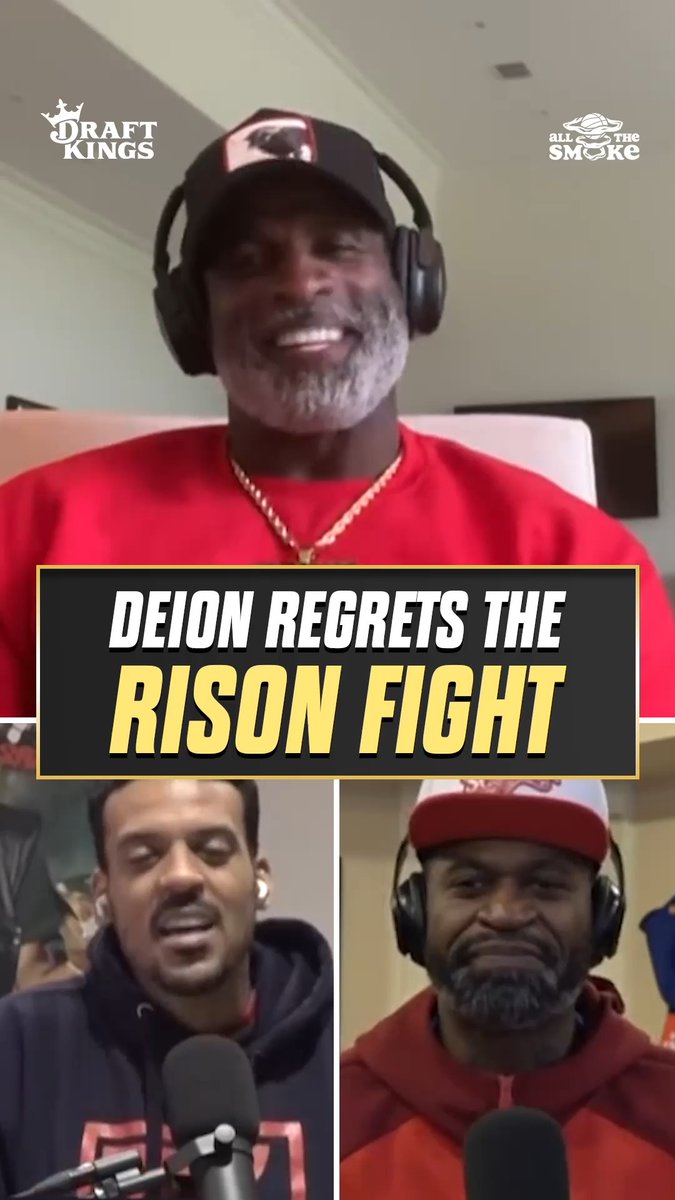 Deion Sanders & Andre Rison threw HANDS… then made up before the game ended 😭 Prime explains why fighting his former teammate still bothers him 💯