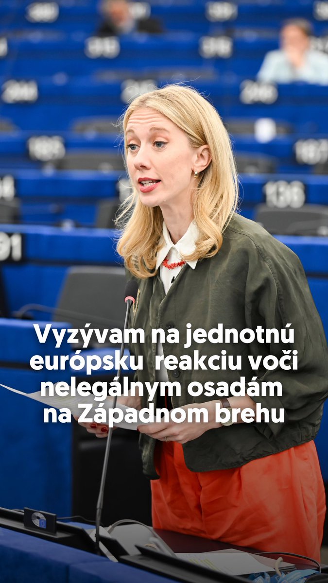 Sľúbila som, že svedectvá z 🇵🇸&🇮🇱 prinesiem do European Parliament a budem konať. Včera som oslovila Kaja Kallas a vyzvala na reakciu 🇪🇺: cielené sankcie na nelegálnych osadníkov a ich podporovateľov. Nie je to len morálna povinnosť. Je v záujme 🇮🇱 neprichádzať o medzinárodnú podporu.