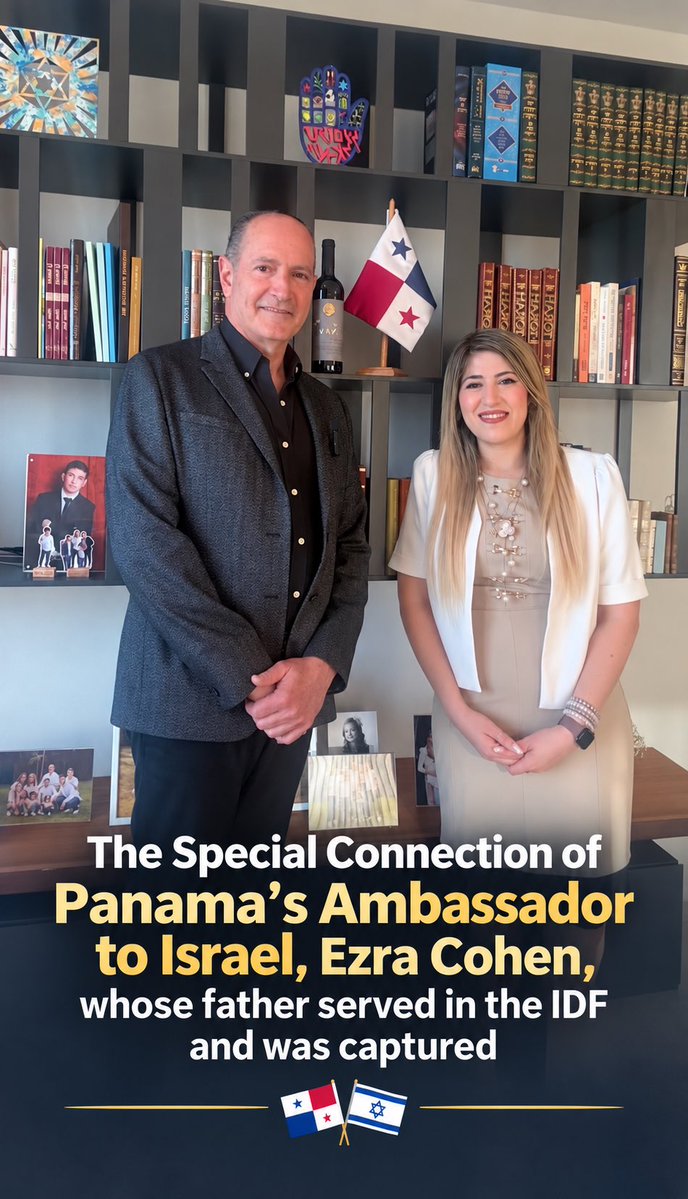 “My father served in the IDF and was a prisoner of war in Jordan, 74 years later I closed the circle he opened “ As a Grandaughter of a captivity survivor I had the great privilege to interview his excellency Ezra Cohen, Panama’s great ambassador to Israel and a son of a captivity survivor and his story is beautiful and emotional 🇮🇱🇵🇦❤️ Embajada de Panamá en Israel