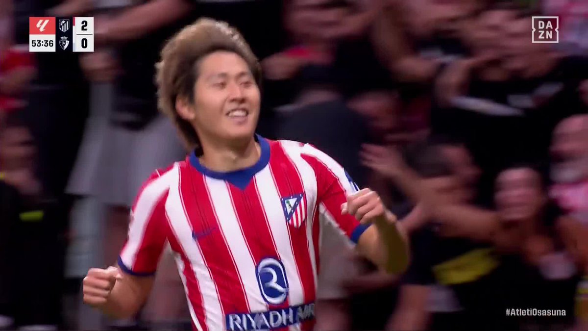 新No.7が躍動🔴⚪️ 🇰🇷イ・ガンインが右足一閃 逆足のゴールで加入後2得点目！ 🇪🇸ラ・リーガ 第6節 🆚アトレティコ×オサスナ #ラリーガ #だったらDAZN