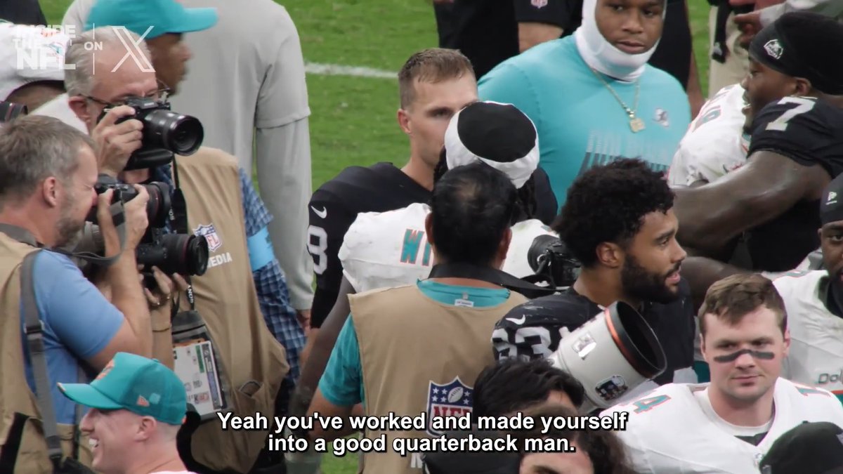 The Dolphins and Kirk Cousins had nothing but praise for each other after Sunday's game 🙌 @InsidetheNFL Week 1 Mic'd Up on X