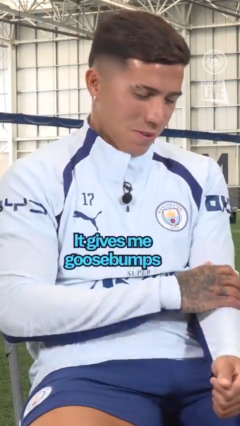 🎶 HE'S IN YOUR HEAD! 🎶 Enzo reacts to his new chant! 🩵⚽