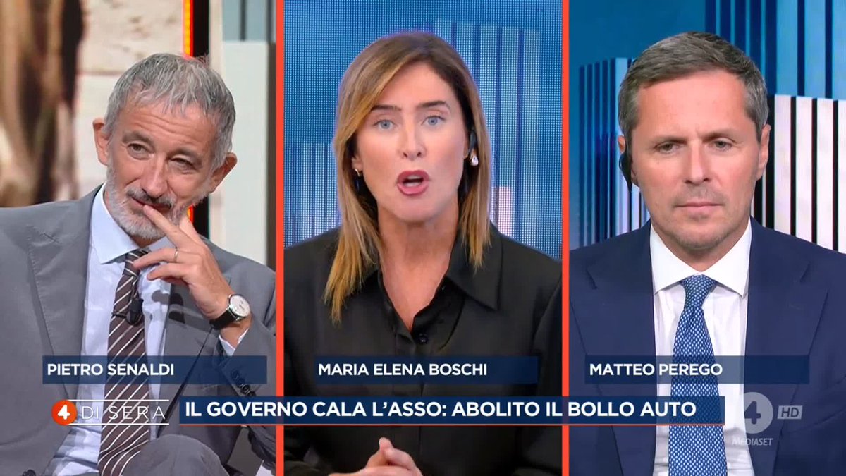 "Abolizione del bollo auto? Ennesima televendita di Giorgia Meloni" Maria Elena Boschi a #4disera