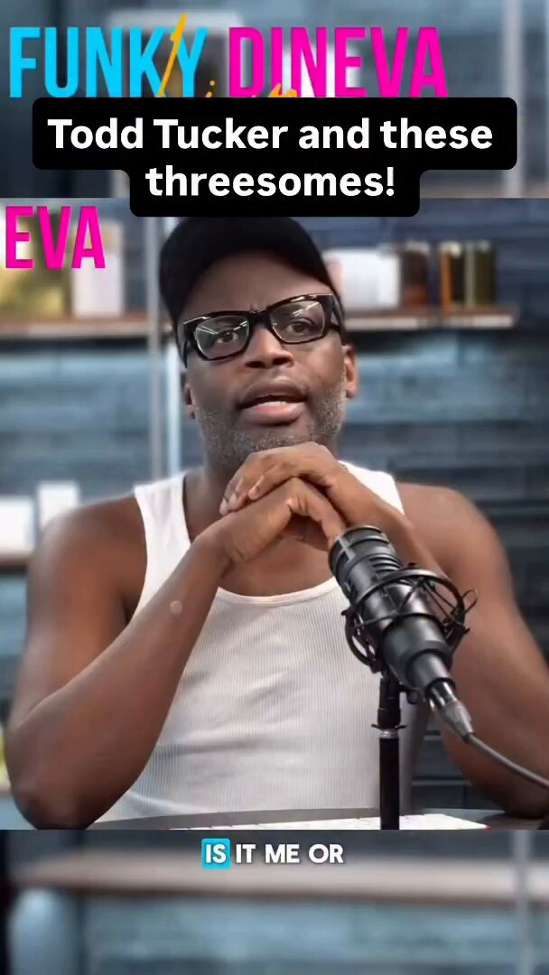 Funky Dineva speaks on Kandi &amp;Todd with Todd revealing how often they had threesomes. He questions if something about it gives they didnt really like each other. He says he wouldn't share so much info outside of what we already knew with them having kids exposed to it #RHOA