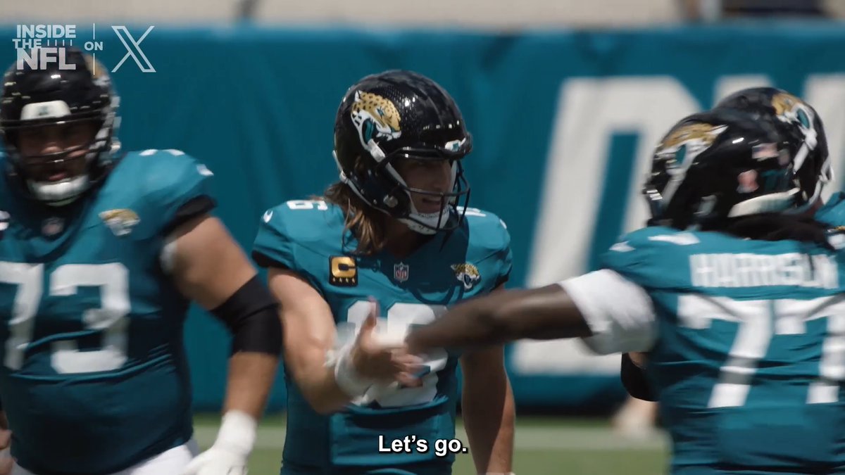 .@TrevorLawrence and his guys were locked in for their Week 1 victory 🔒 Inside the NFL Week 1 Mic'd Up on X