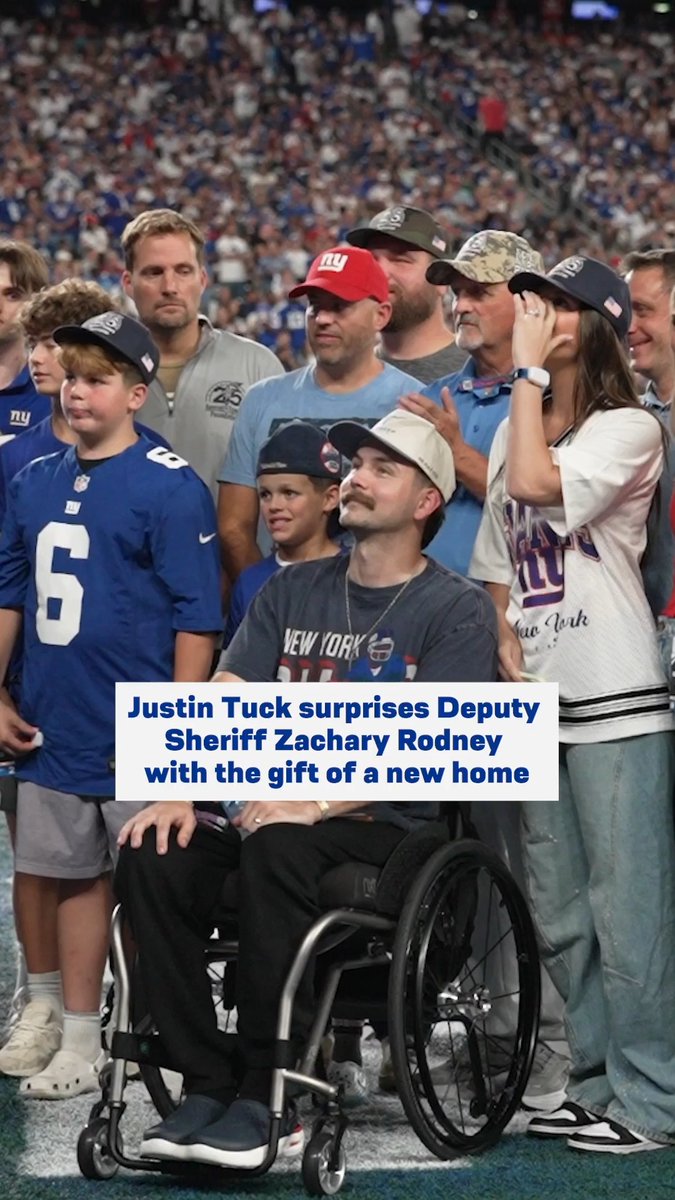 Justin Tuck helps deliver a life-changing surprise 💙