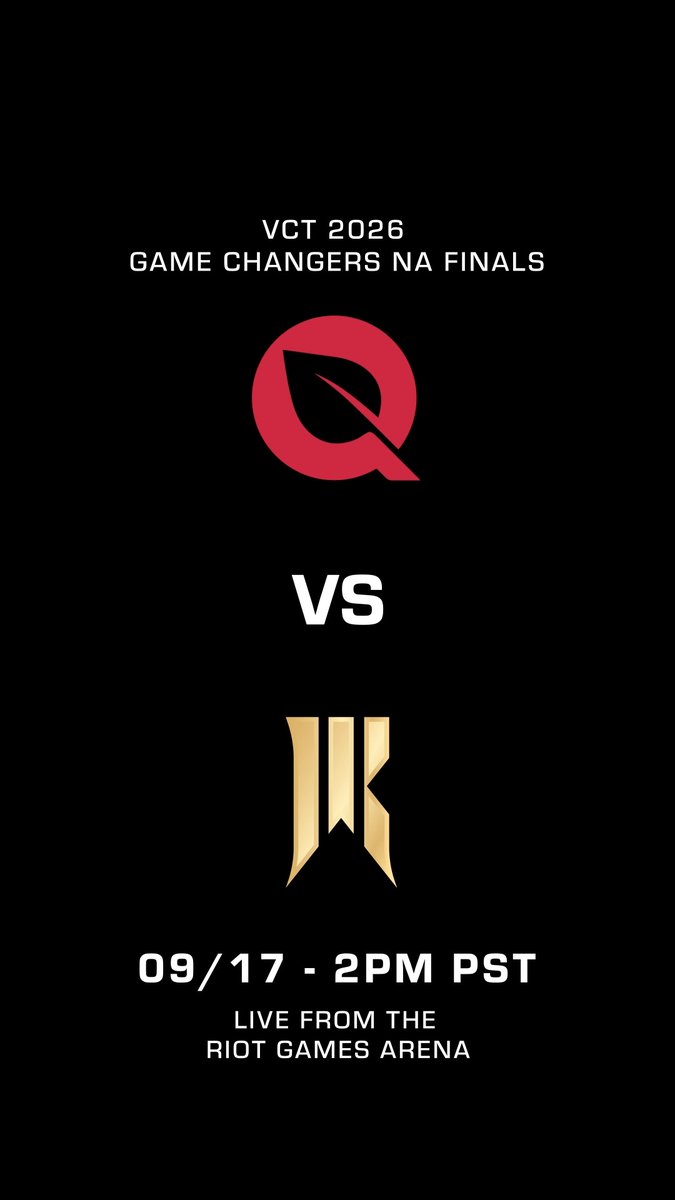GC FINALS. FLY RED VS. SR GOLD. RIOT GAMES ARENA. 2 PM PT.