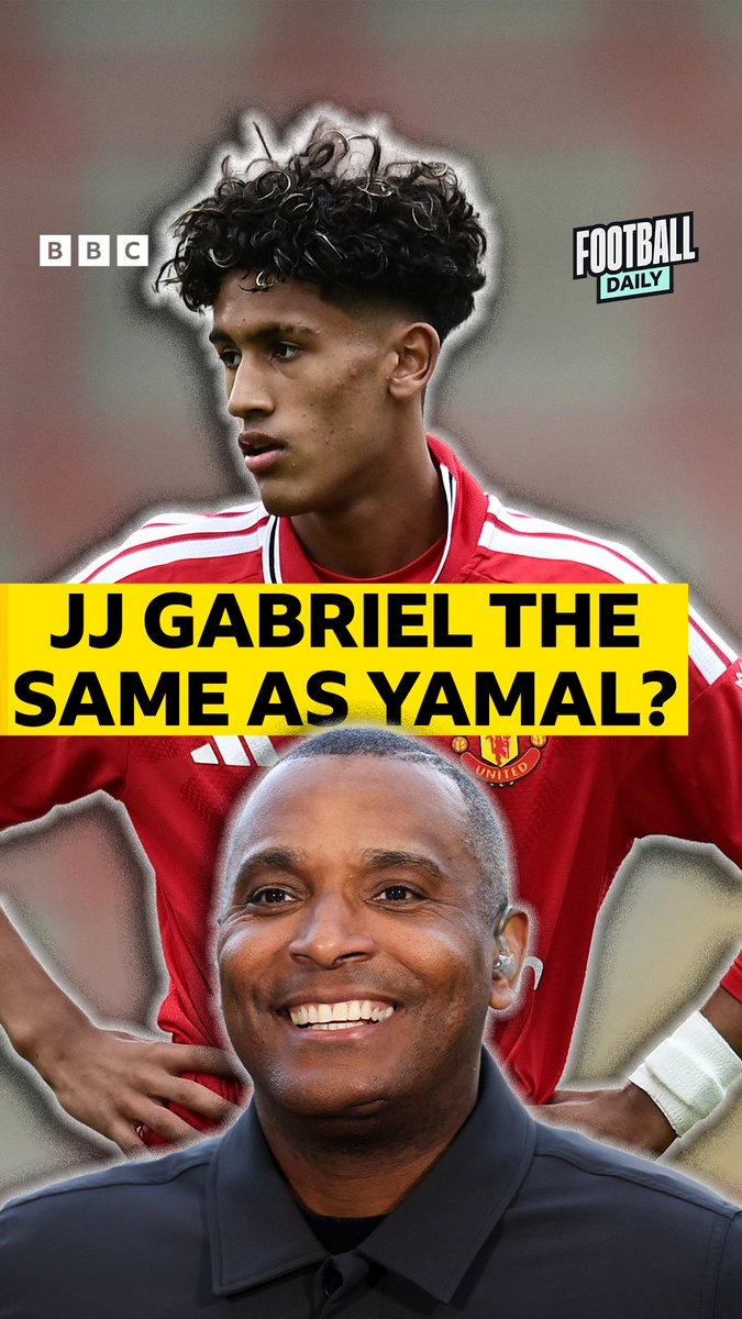 "JJ Gabriel the same category as Yamal?" 🔝✨ 🗣️👹 Clinton Morrison & Jobi McAnuff discuss JJ Gabriel’s dad’s impact on him at Man United #BBCFootball #MUFC