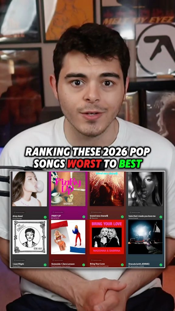 Ranking these 2026 Pop Songs Worst to Best