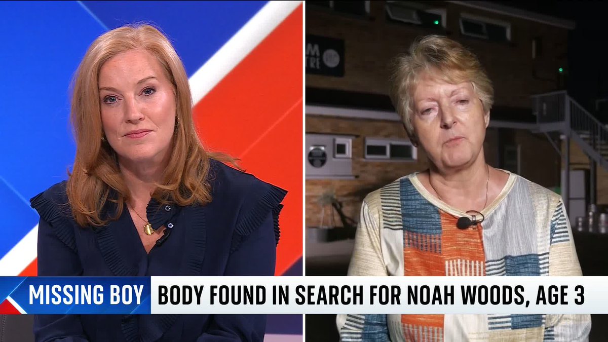 'It could have happened to anybody.' Brantham Parish Council Cllr Lesley Cherry talks to Sarah-Jane Mee after police confirmed they found a body in the search for three-year-old Noah Woods who went missing in Suffolk yesterday. ๐ฌ๐ง