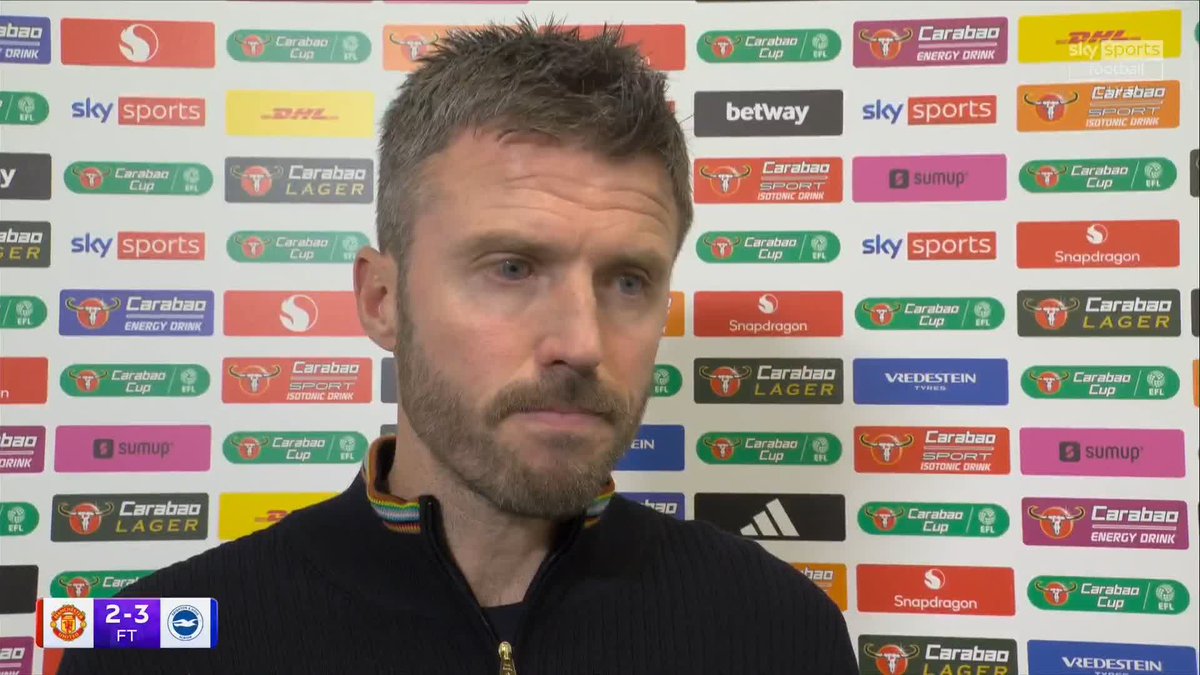 "I think we've to be careful with that one, he's a 15-year-old boy" Michael Carrick comments on JJ Gabriel's situation at Manchester United 🔴