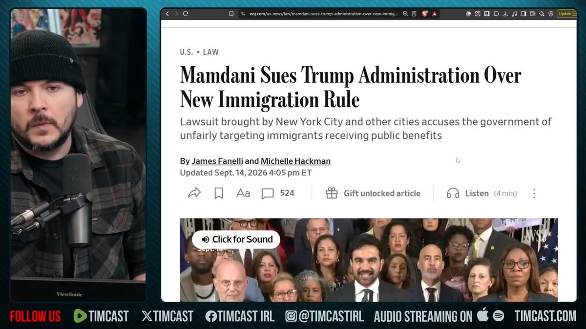Mamdani & the socialists want to open the borders & invite a flood of immigration. Not only that, but he wants the American taxpayer to bankroll anyone that gets here. Why would I work & have my hard earned cash be used on people that aren't even Americans?