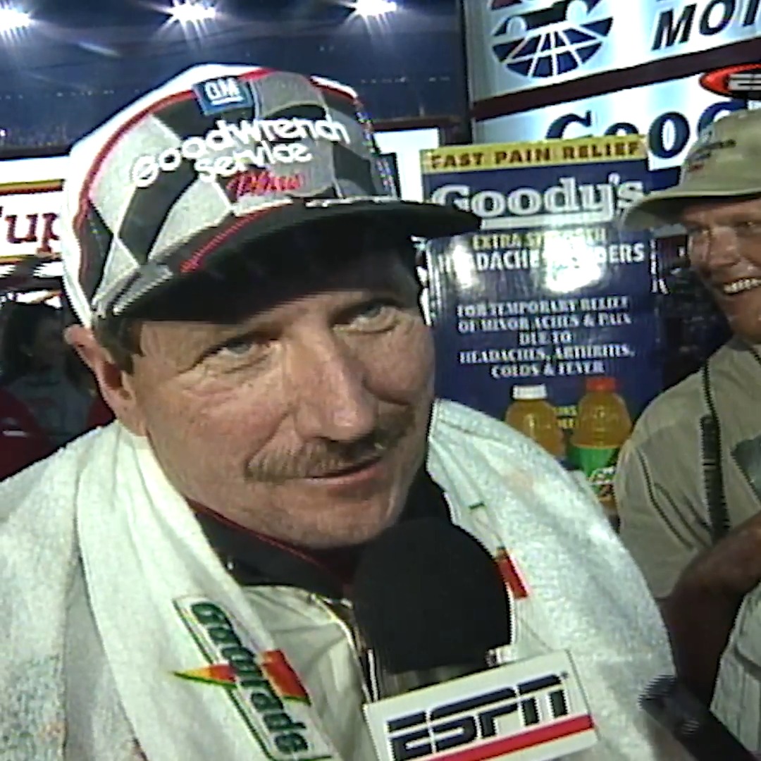 A legendary line from a legendary driver. Dale Earnhardt rattles Terry Labonte's cage at Bristol in 1999.