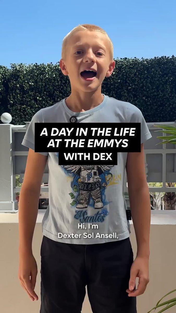 A day in the life at the Emmys with Dexter Sol Ansell! 🥚