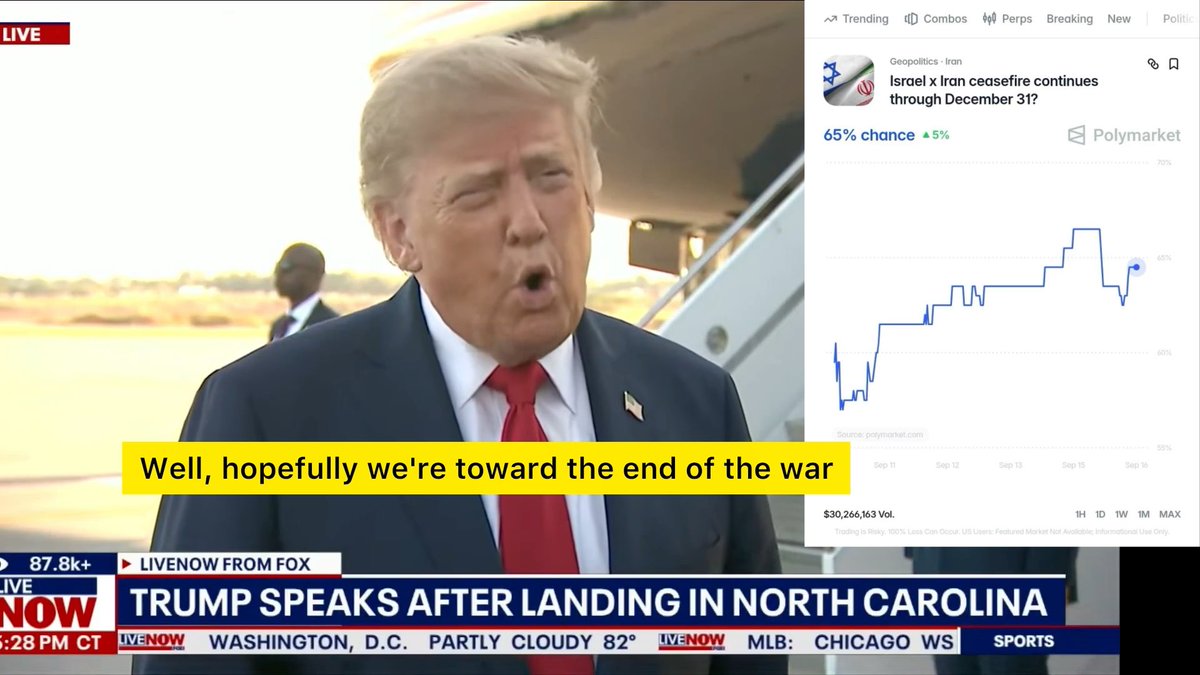 Trump is BEGGING for the War on Iran to End He went from we can take our time to, we will end it Markets are also pricing in that the ceasefire might hold into 2027, pending small volleys of hits. I personally dont see it.