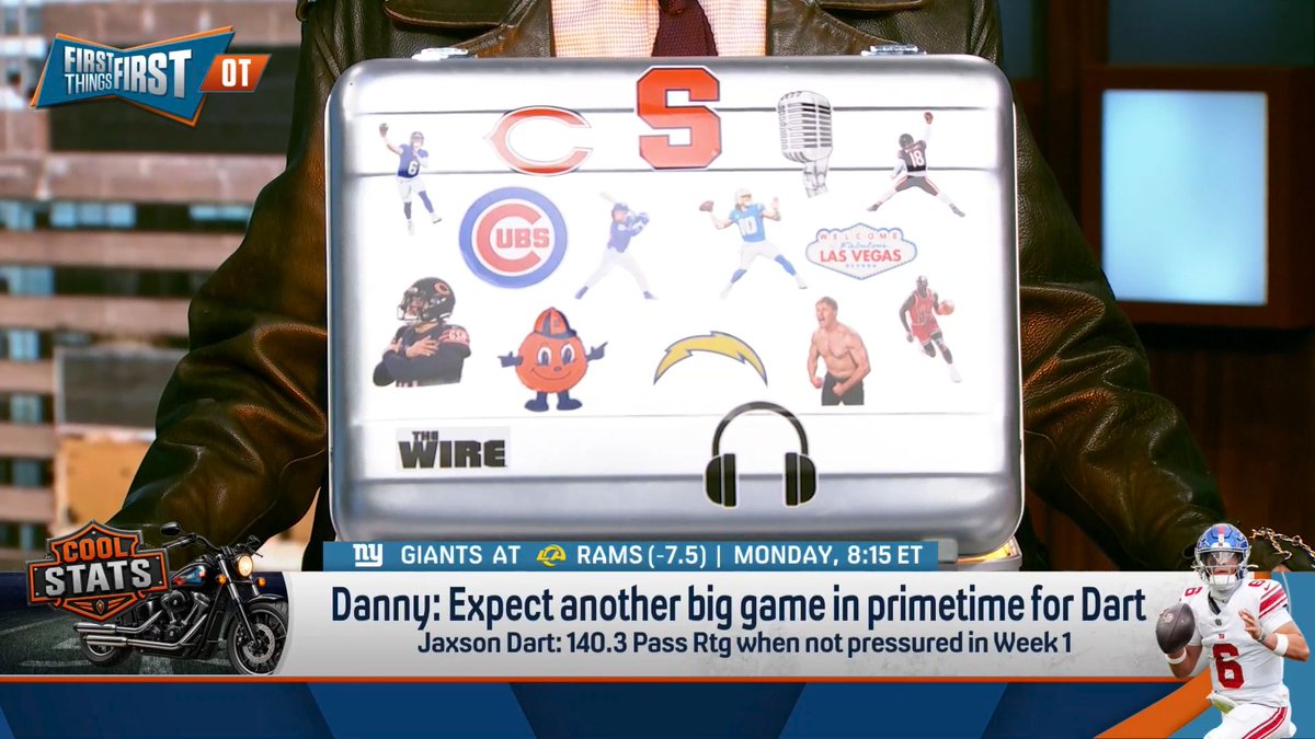 .Danny Parkins stats just got way cooler 💼🔥 “You have spent years throwing your weight behind these other guys. Jaxson Dart is already sticker worthy?... Something fun to watch over the course of Packed Stats: the first person or thing to lose sticker status.” — nick wright