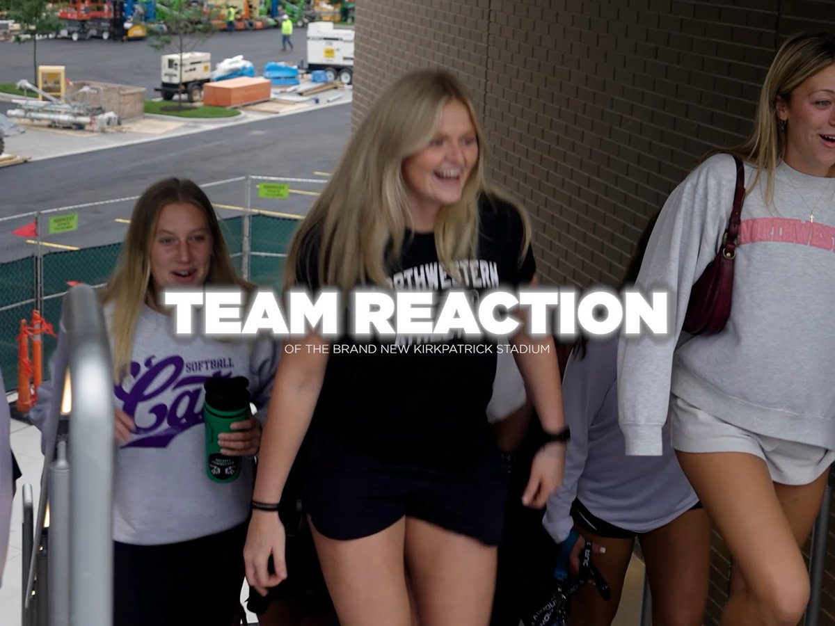 The team reaction says it all 💜🏟️ First reviews of the brand new Kirkpatrick Stadium, from the ones who matter most.