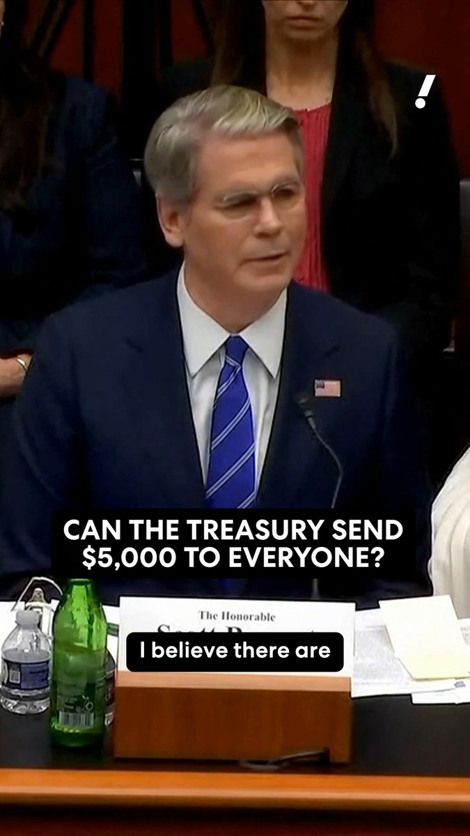 Treasury Secretary Scott Bessent responds to whether $5,000 direct payments could be distributed without increasing the deficit or requiring congressional approval.