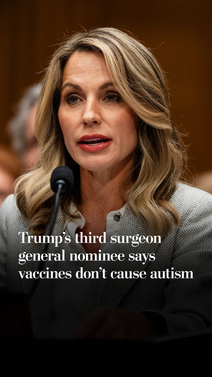 Trump’s third surgeon general nominee, Nicole Saphier, told Sen. Bill Cassidy she had seen no reputable evidence linking vaccines to autism: “I do not believe childhood vaccines cause autism.”