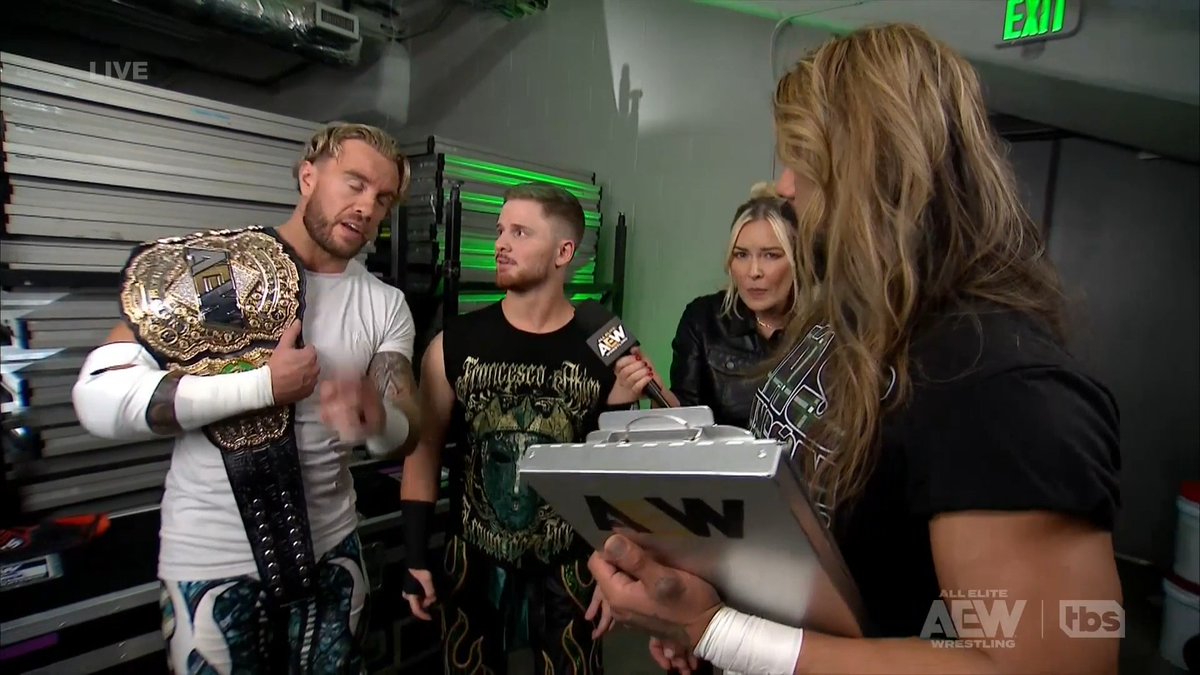 When you let your little brother talk... #AEWDynamite is LIVE on TBS and HBO Max