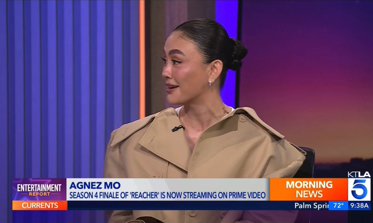 AGNEZ MO talks about starring in Reacher on KTLA ✨