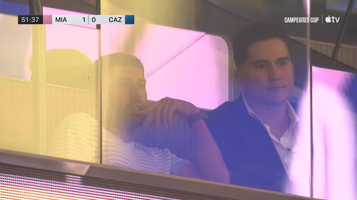 Jordi Alba and David Beckham in the house. 👋 Inter Miami CF // Campeones Cup