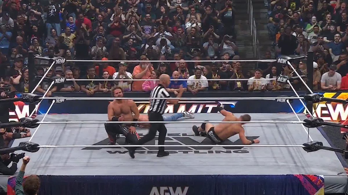 THEY HAVE DONE IT! Bandido🔫🌵, Hangman Adam Page and Big Bad Brody King have earned their shot at the #AEW World Trios Titles at #AEWAllOut! Watch #AEWDynamite LIVE on TBS + HBO Max