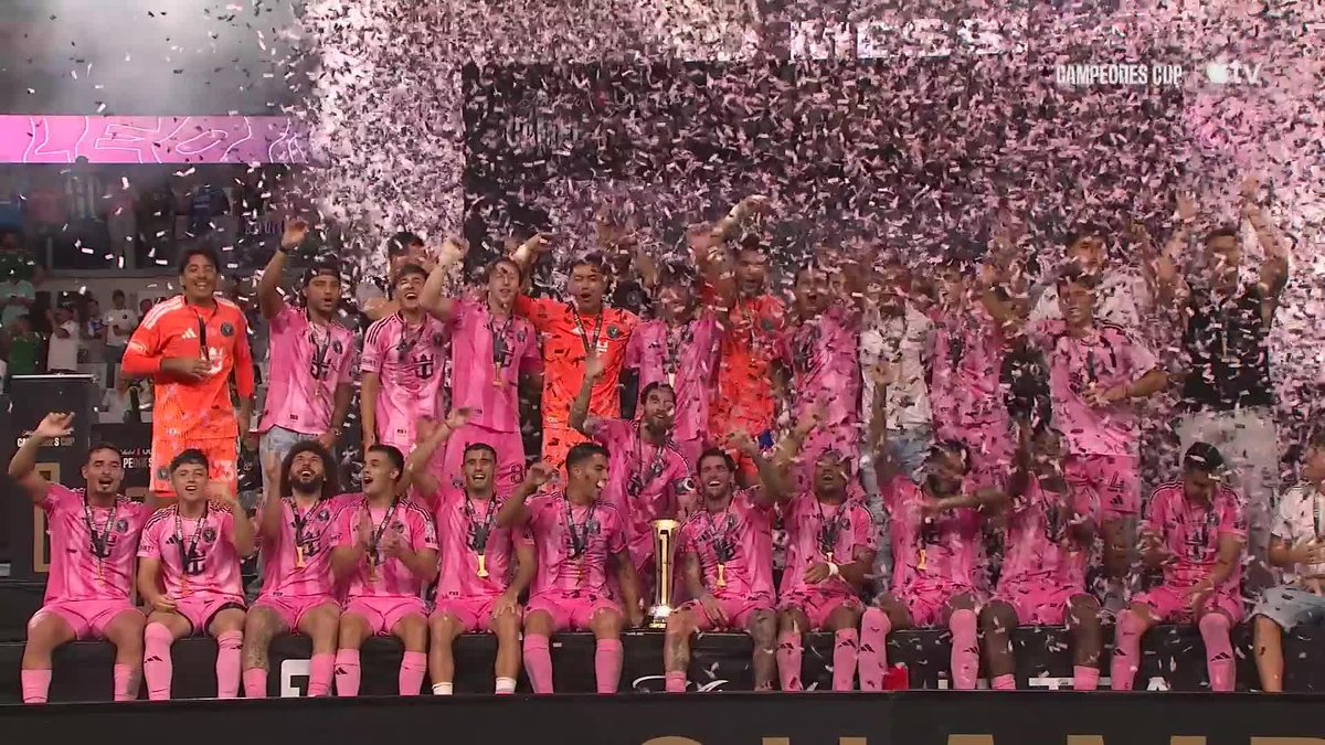 Messi and Inter Miami CF lift the Campeones Cup 🏆