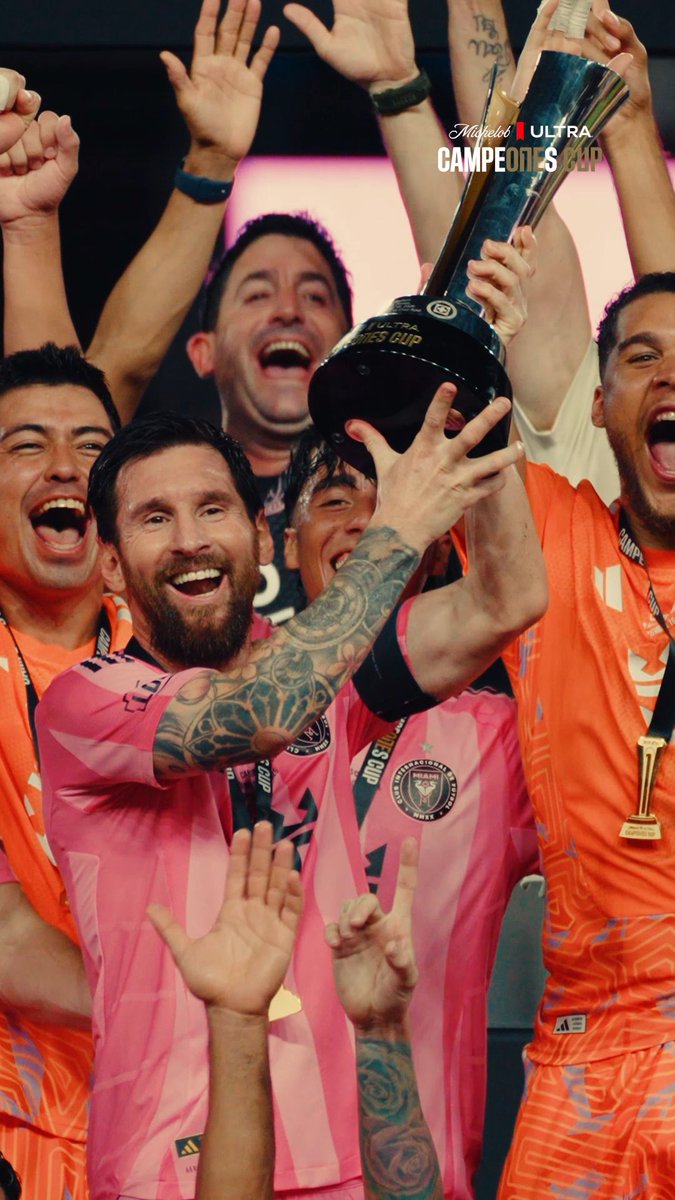 Five trophies and counting. 🏆🩷🖤 Another chapter in Inter Miami history 📖 #CampeonesCup