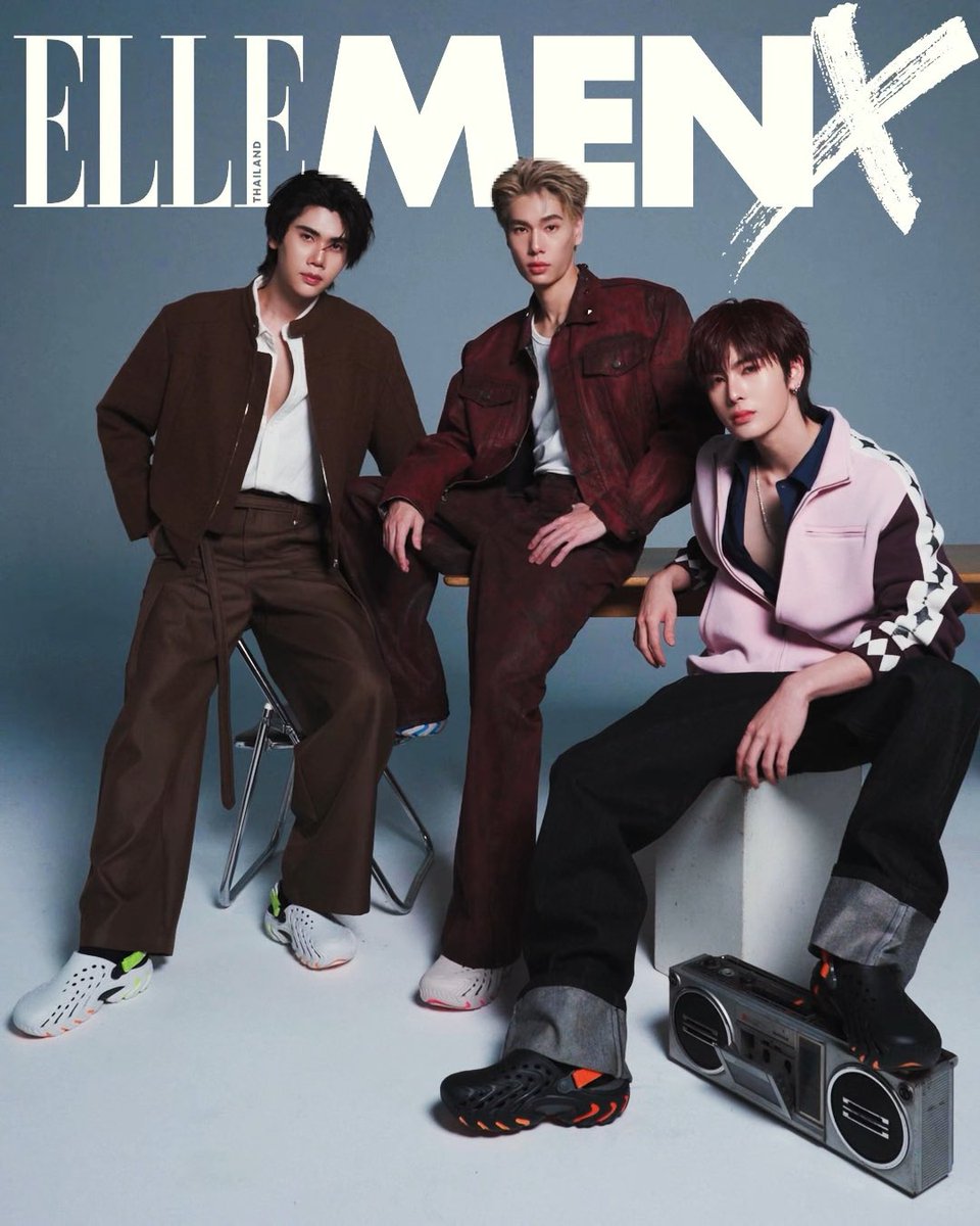 ภูวินทร์, ดัง และ แซนต้า แท็กทีมอวดลุคเท่บนปกดิจิทัล ELLE MEN Thailand พร้อมเผยโฉม Crocs Echo ll รองเท้ารุ่นใหม่ที่ยกระดับทั้งดีไซน์และความสบายให้โดดเด่นยิ่งกว่าเดิม เติมคาแรกเตอร์ให้ทุกลุคโดดเด่นอย่างมั่นใจ #ELLEMENX #ELLEMENXPhuwinDunkSanta #Crocsth #EchoIIClogs